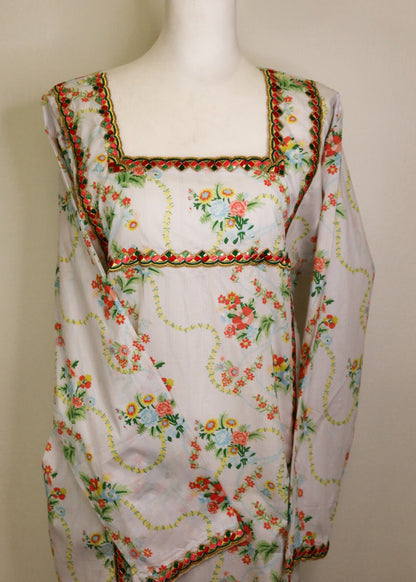 Vintage Rose Floral Mukhawar